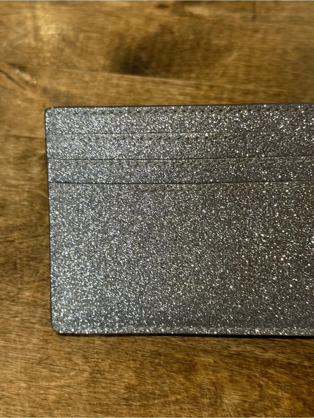 Kate Spade New York Glimmer Small Slim Cardholder Silver